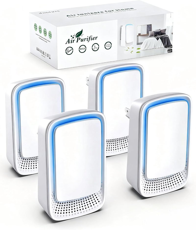 JOSTART Plug In Air Ionizer Purifier for Home (4 Pack), Negative Ion Generator, Quiet Air Freshener for Bedroom, Office, Kitchen, Portable Air Filter, Mini Air Cleaner - Image 1